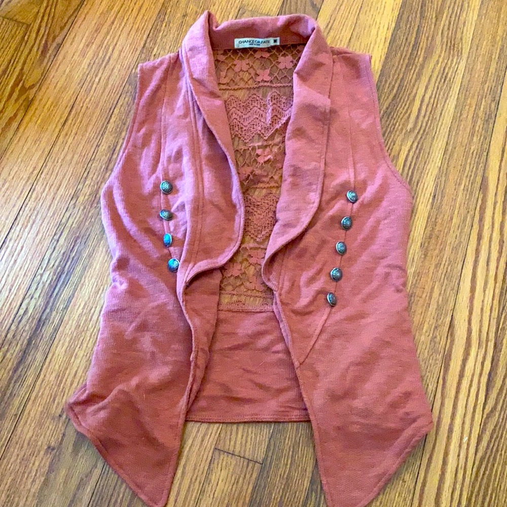 Lace back detail vest from The Buckle - Small